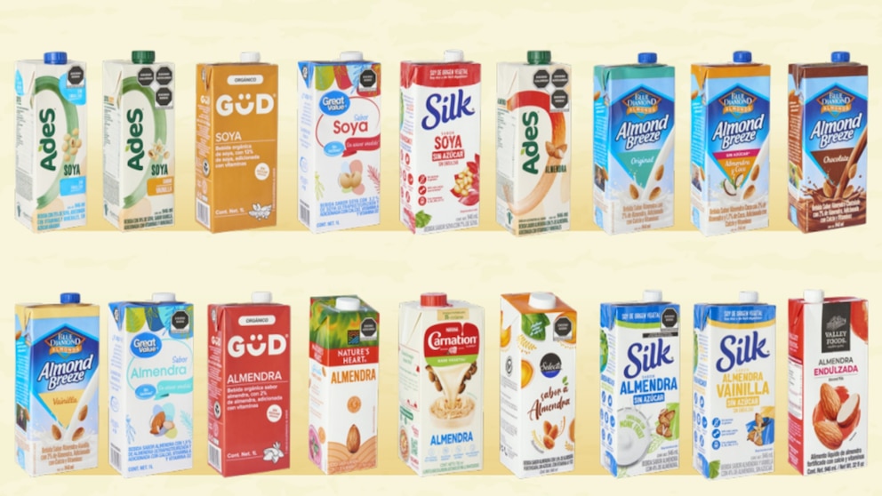mercado de las no leches, comparativas de las leches de almendras