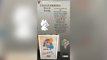 Esta fue la publicación de la madre de Karol G en sus redes sociales - crédito @rastreandofamosos/Instagram