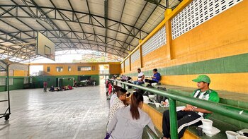 Los desplazados están llegando poco