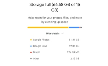 Gmail comparte el almacenamiento con Drive y Fotos, por eso se debe saber gestionar. (Infobae)