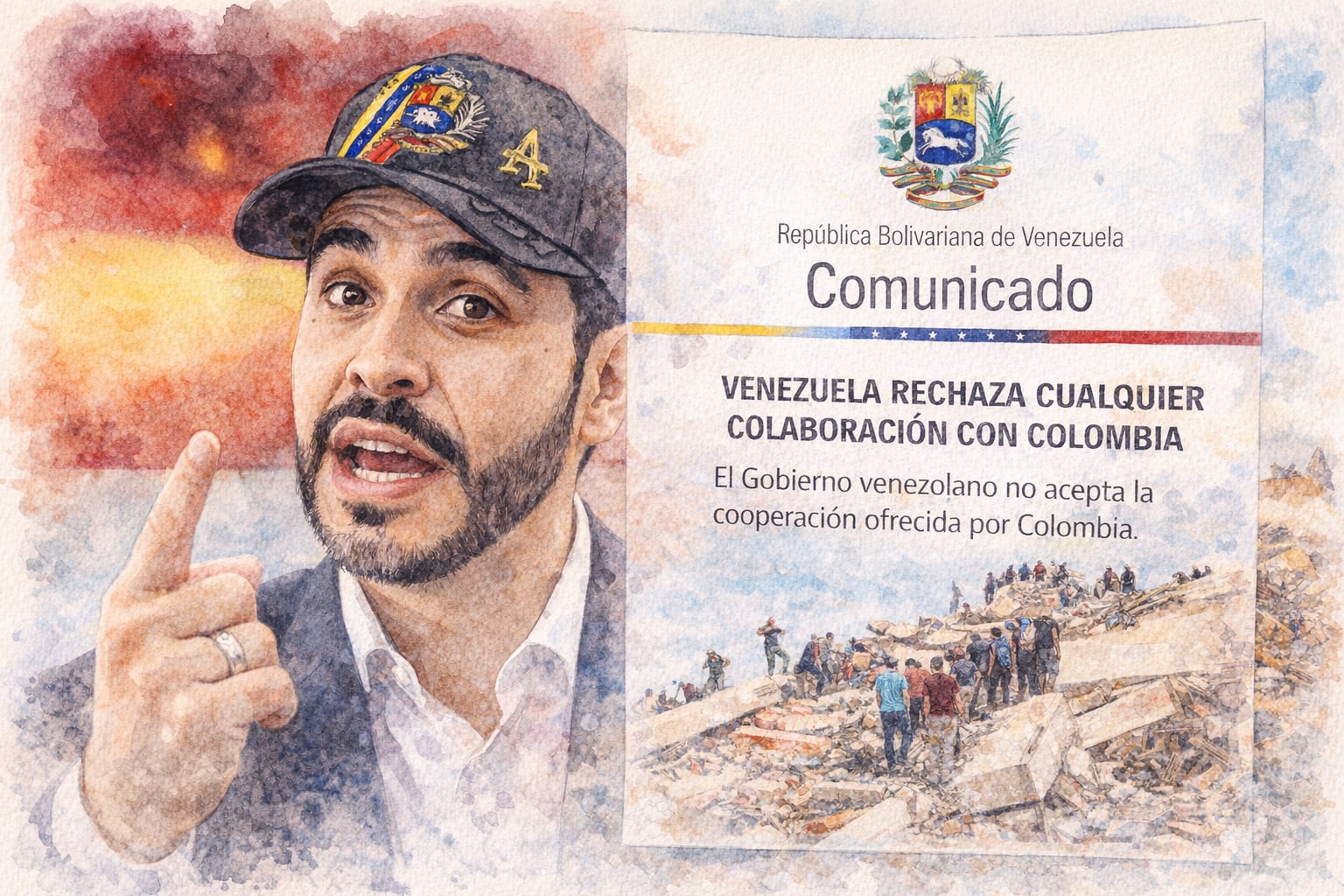 Venezuela cierra la puerta a colaborar con el gobierno de De la Espriella tras el terremoto