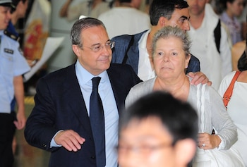 Florentino Pérez y su mujer María de los Ángeles Sandoval, más conocida como Pitina Pérez. (THE GROSBY GROUP).