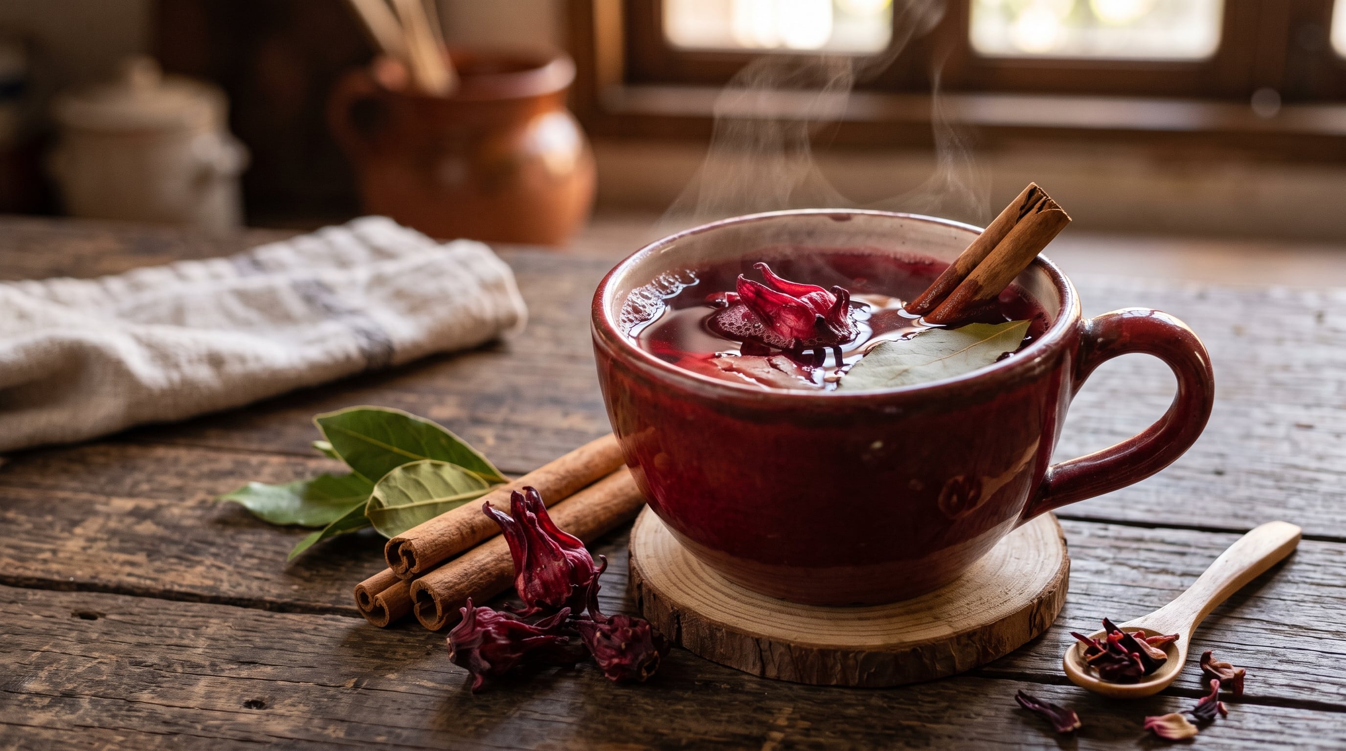 Té de jamaica, laurel y canela: beneficios, cómo prepararlo y cuándo tomarlo