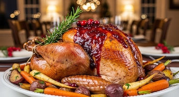 Pavo al horno con glaseado