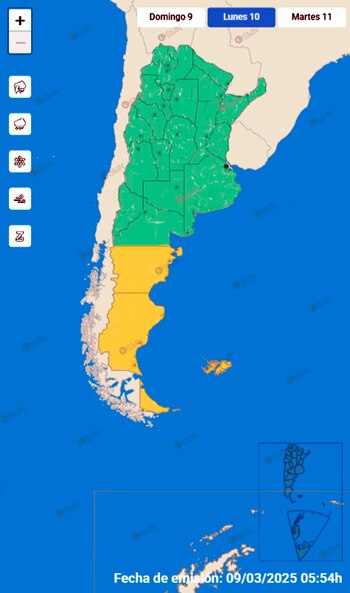 El organismo climático advirtió que