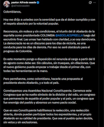 Alfredo Saade - crédito @alfredosaadev/X