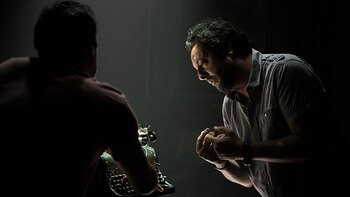 Alejandro Chomski durante el rodaje