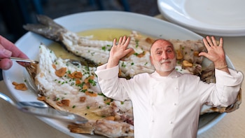 Lubina a la Donostiarra (Shutterstock/Archivo)