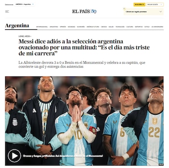 Los medios del mundo reflejaron la despedida de Messi de la selección argentina