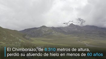 El volcán nevado Chimborazo, de