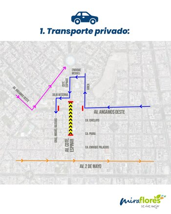 Desvíos en las avenidas Comandante