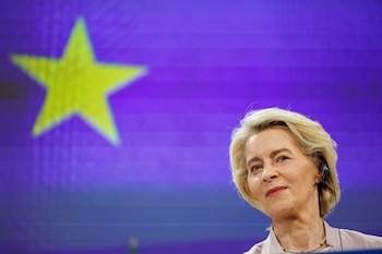 La presidenta de la Comisión Europea, Ursula von der Leyen. EFE/EPA/OLIVIER MATTHYS