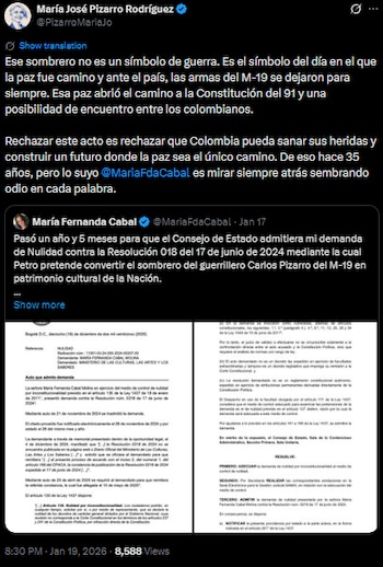 María José Pizarro defiende el