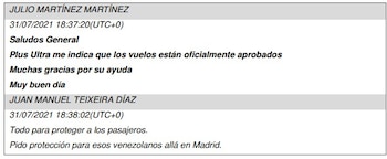 Conversaciones que aparecen en el informe de la UDEF.