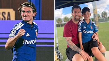 La reacción de Nico Paz cuando le preguntaron por la foto de Ciro Messi con la camiseta del Como
