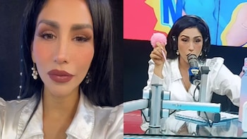 Leysi Suárez se presentó en su centro de labores para dejar en el pasado el ampay de su pareja.