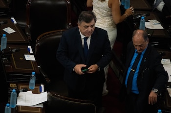 Mario Negri, durante la Asamblea