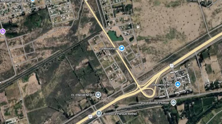 El ataque ocurrió en una zona de chacras de Plottier, cerca de la Ruta 22 y la Autovía Norte