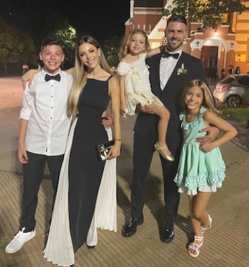 Evangelina Anderson y Martín Demichelis