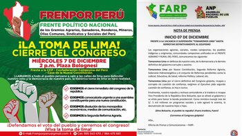 Organizaciones sociales convocan nueva manifestación.