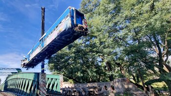 Removieron las formaciones del tren