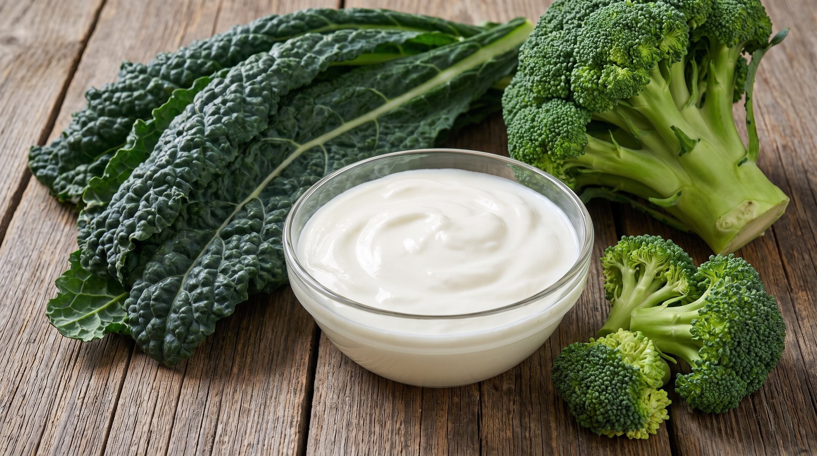 El kale, el yogur y el brócoli aparecen entre los alimentos señalados como fuente de calcio (Imagen Ilustrativa Infobae)