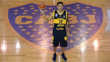 Delfino, en Boca, donde jugó en 2017 (Télam)