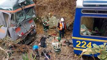 Choque de trenes en Cusco: