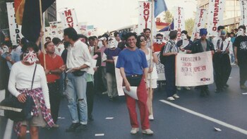 El activista chileno Marco Ruiz,