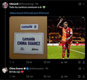 "Mi hilo rojo", el guiño