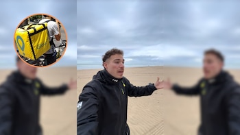 Álex, repartidor de Glovo en