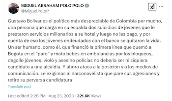 El representante acusó a Gustavo