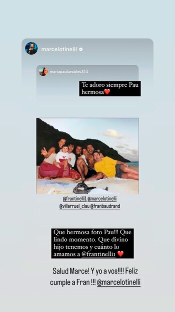 Francisco Tinelli cumplió años y