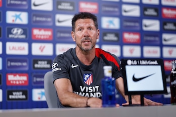 El Cholo Simeone habló en conferencia antes del último partido de la temporada (EFE / Rodrigo Jiménez)