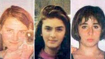 Los cuerpos de tres niñas