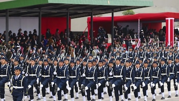 El desfile militar por Fiestas Patrias se realizará el 29 de julio en la avenida Brasil y comenzará a las 10 horas - Créditos: Andina/Andrés Valle.