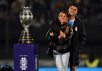 Luis Suárez en su homenaje