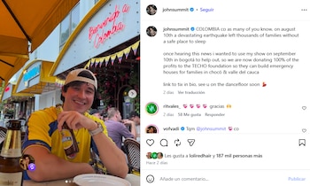 John Summit informó en su cuenta personal que la ayuda llegará a familias de Chocó y Valle del Cauca a través de la fundación TECHO - crédito @johnsummit/Instagram