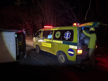 La incidencia de accidentes de tránsito en El Salvador aumentó un 5,5 % respecto al año anterior, con 444 casos registrados. (Foto cortesía Comandos de Salvamento)