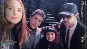 Majo Aguilar junto a Gil