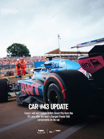 Alpine confirmó que Colapinto largará