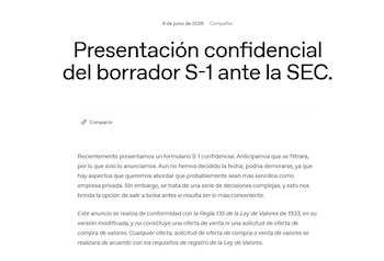 La compañía dijo que hacía pública su presentación para evitar filtraciones. (OpenAI)