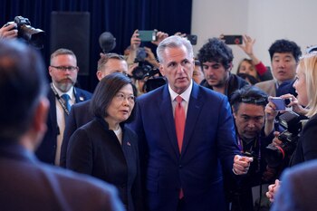 La presidenta de Taiwán, Tsai