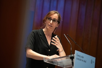 06/07/2026 La ministra de Sanidad, Mónica García, durante la presentación del Real Decreto por el que se regula la Evaluación De Tecnologías Sanitarias (ETS), en el Ministerio de Sanidad, a 6 de julio de 2026, en Madrid (España). El Real Decreto 415/2026 establece un nuevo marco estatal en España para evaluar medicamentos y productos sanitarios, estandarizando la eficiencia y el valor terapéutico con plazos máximos de resolución, con el objetivo de agilizar el acceso a la innovación en el Sistema Nacional de Salud.
SALUD
Fernando Sánchez - Europa Press
