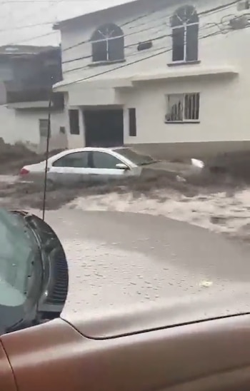 Las fuertes lluvias acompañadas de