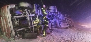 La foto de un camión