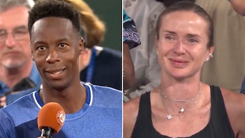 El tierno discurso de Monfils que emocionó hasta las lágrimas a Svitolina en su despedida de Roland Garros: “Sin ella ni siquiera estaría aquí”