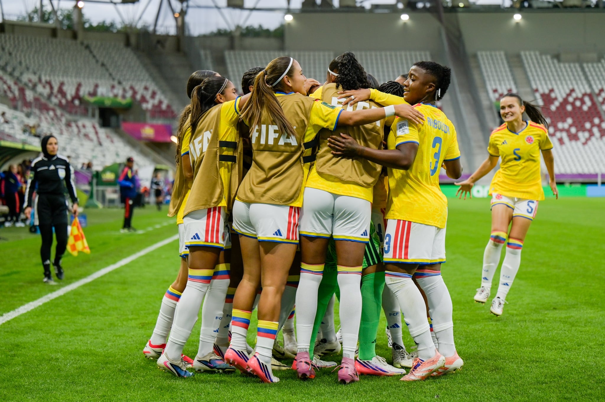 Colombia enfrentará a Portugal el 10 de septiembre en Łódź por la segunda fecha del grupo E del Mundial Femenino Sub-20 de Polonia-crédito Federación Colombiana de Fútbol