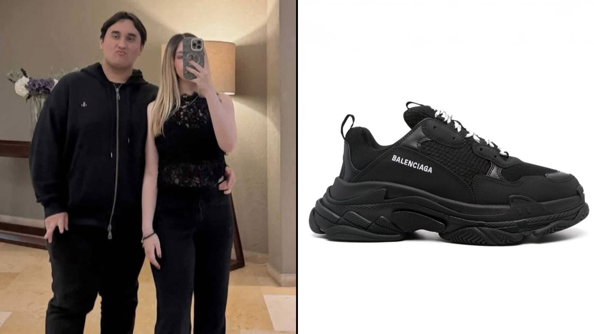 En las redes surgieron unas fotos con Jesús Ernesto, el hijo menor de AMLO, portando unos tenis de la lujosa marca Balenciaga. Crédito: Redes Sociales - Especial