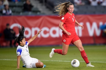 Huitema jugó el Mundial de Francia 2019 con la selección de Canadá (Kelvin Kuo-USA TODAY Sports)